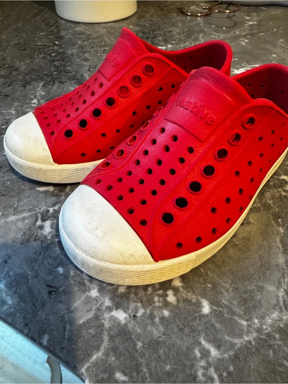 Native Red Kids Slip-On Water Shoes size 8